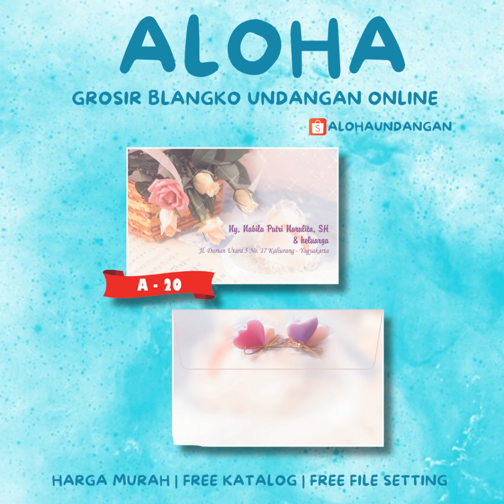 

AMPLOP KONDANGAN NIKAH FALAH A 20 50 PCS UKURAN KECIL | Aloha Undangan