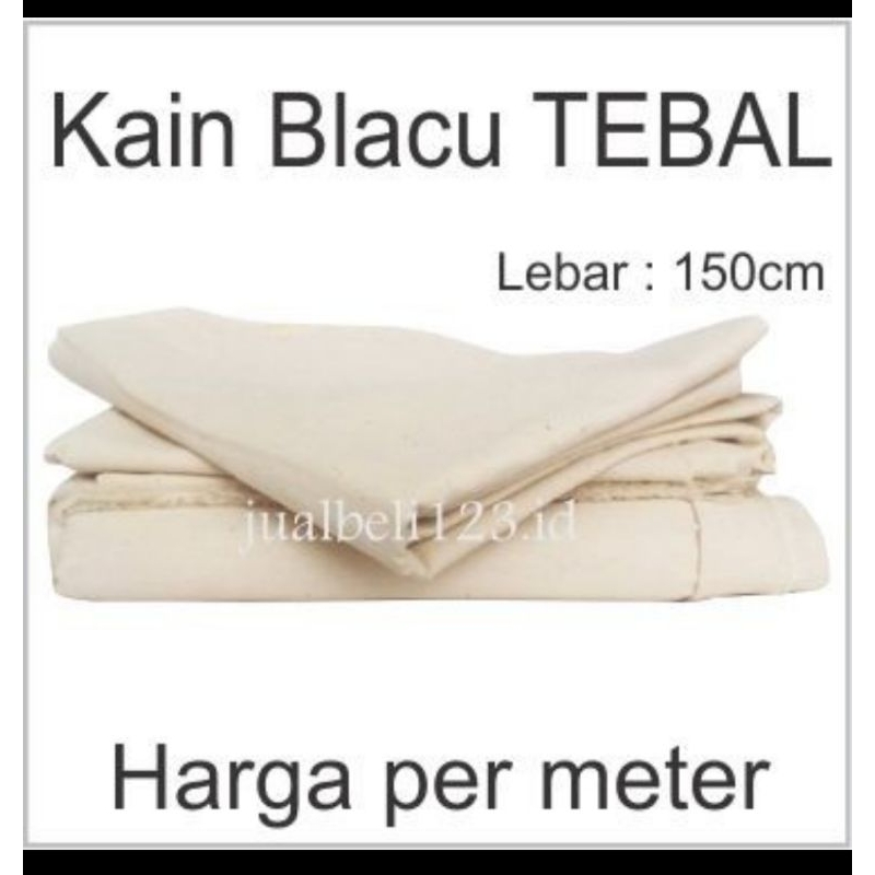 Kain Blacu Belacu Blaco TEBAL kanvas lukis