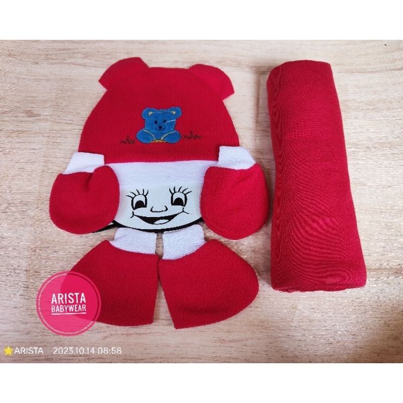 SET 4in1 Bedong,Topi,sarung tangan&kaki