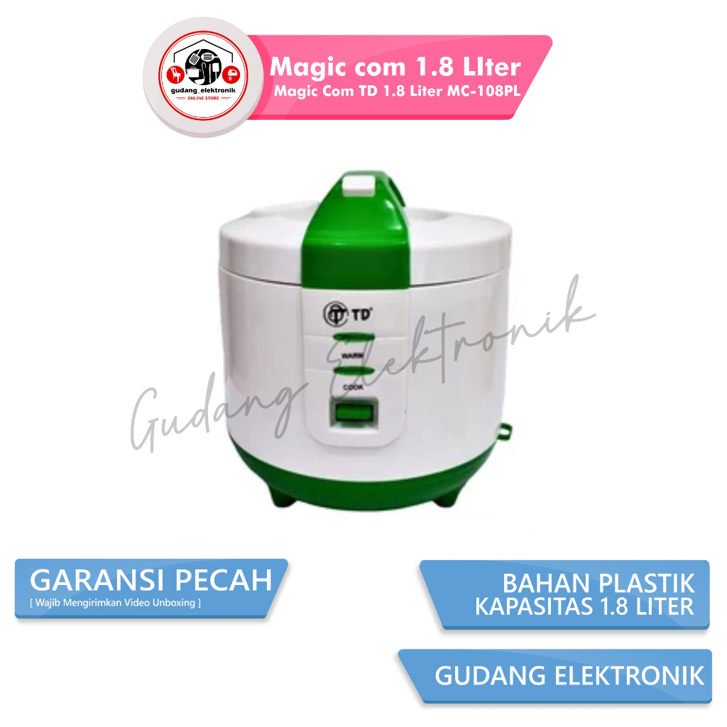 Magic Com TD 1.8 Liter MC-108PL