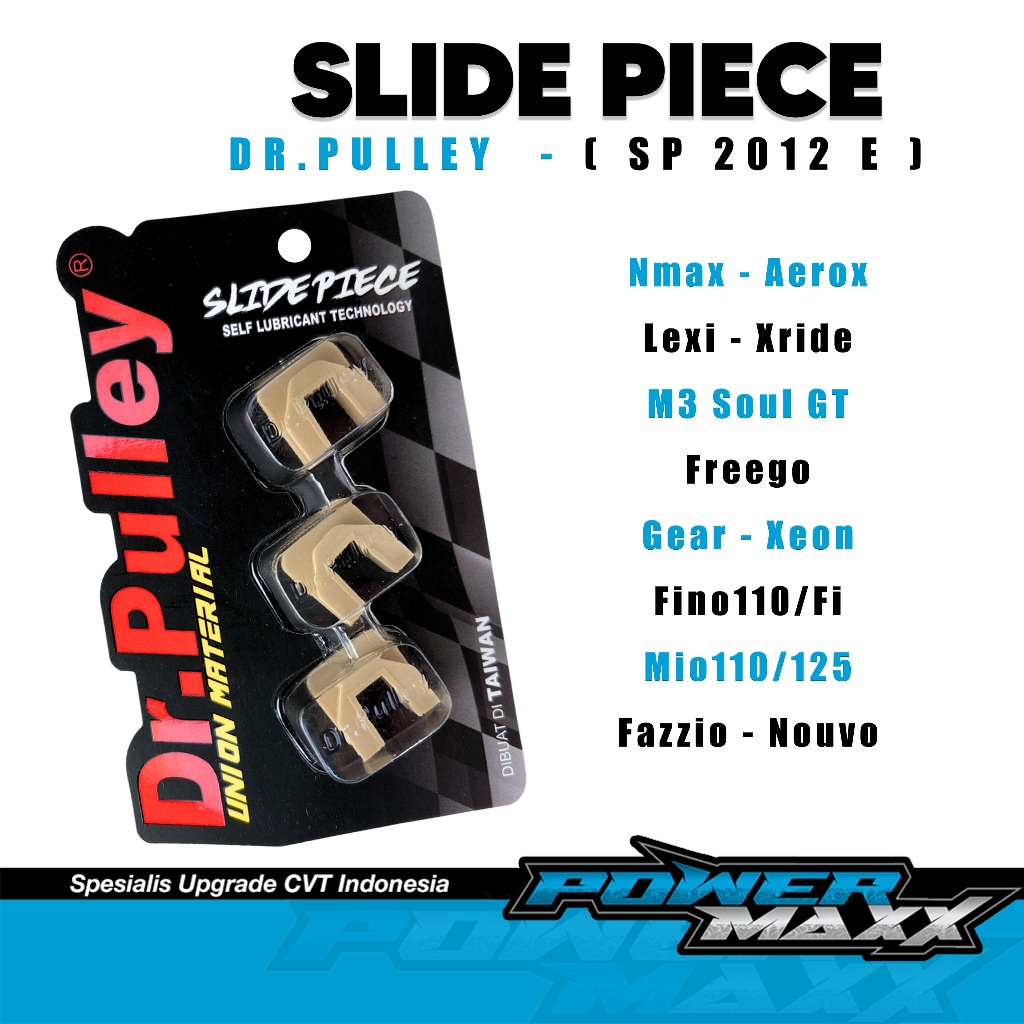 NMAX Piece Slide dr Pulley Aerox Lexi Mio Slide Piece Freego Mio M3 Xride Slider piece