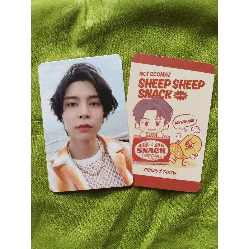 PC Trading Card NCT Ccomaz Grocery Orange Ver. Johnny selca & Yangyang konsep