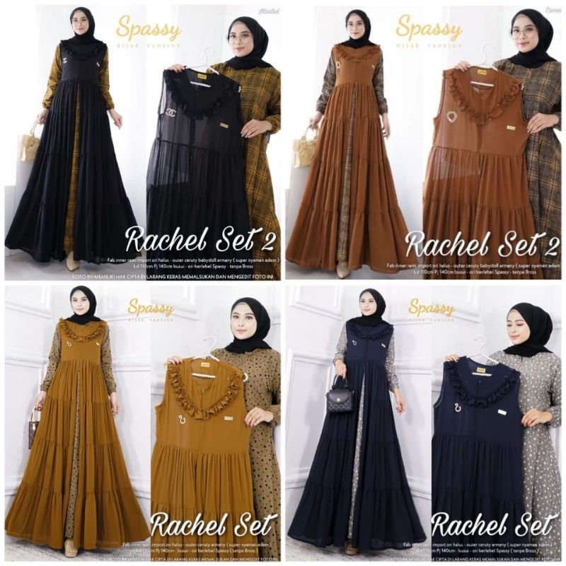 GAMIS SHELLY SET 2 / SHELLY SET 6 / RACHEL SET / RACHEL SET 2 /REBECA SET MAXIDRESS TREND KEKINIAN  