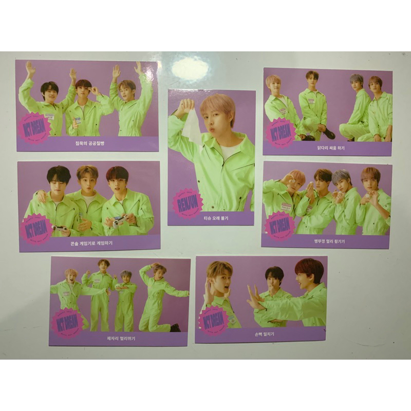 [ OFFICIAL ] Murah Photocard NCT DREAM GAME CARD SG21 Mark Haechan Jaemin Jeno Renjun Chenle Jisung