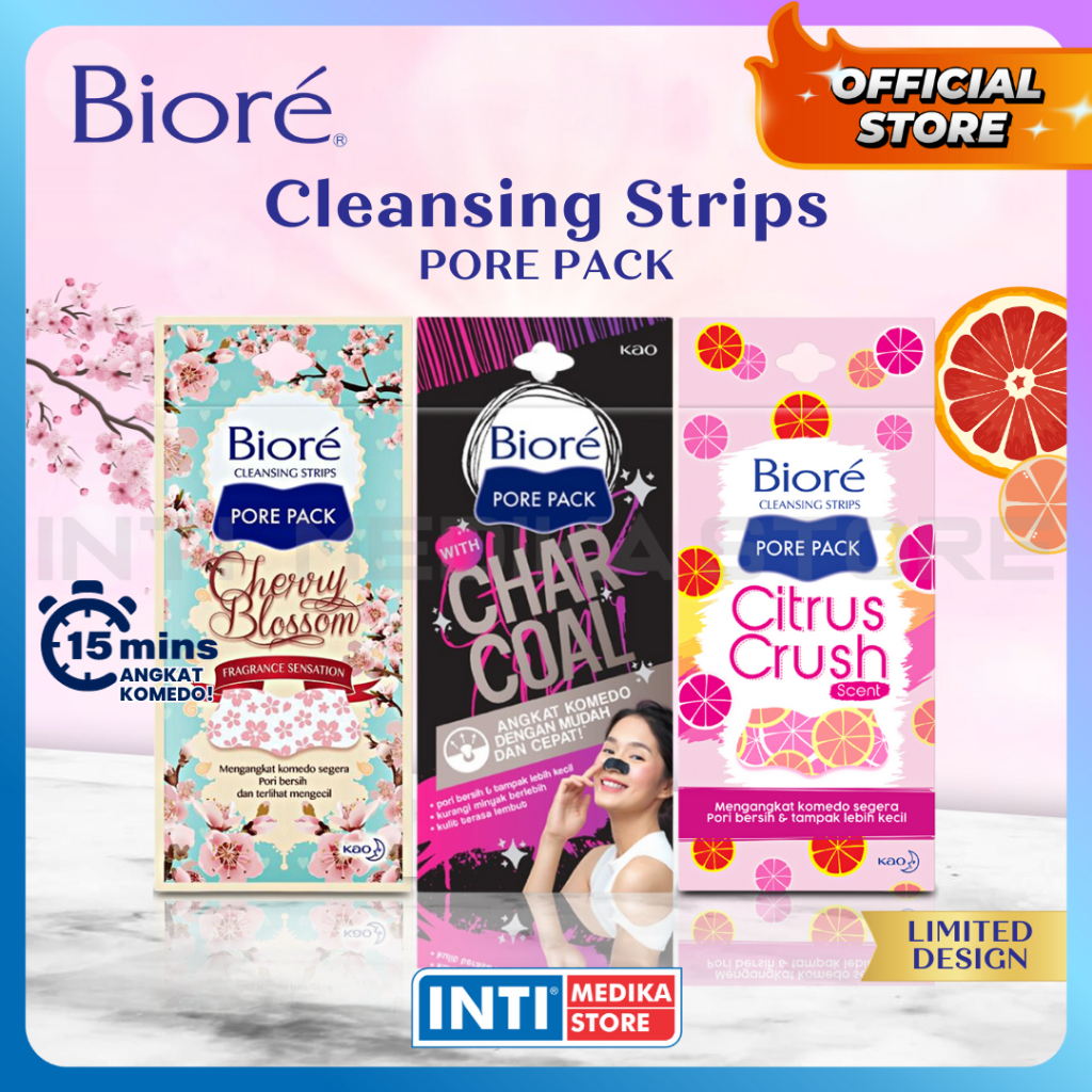 BIORE - PORE PACK Plester Pembersih Komedo Wajah Wanita