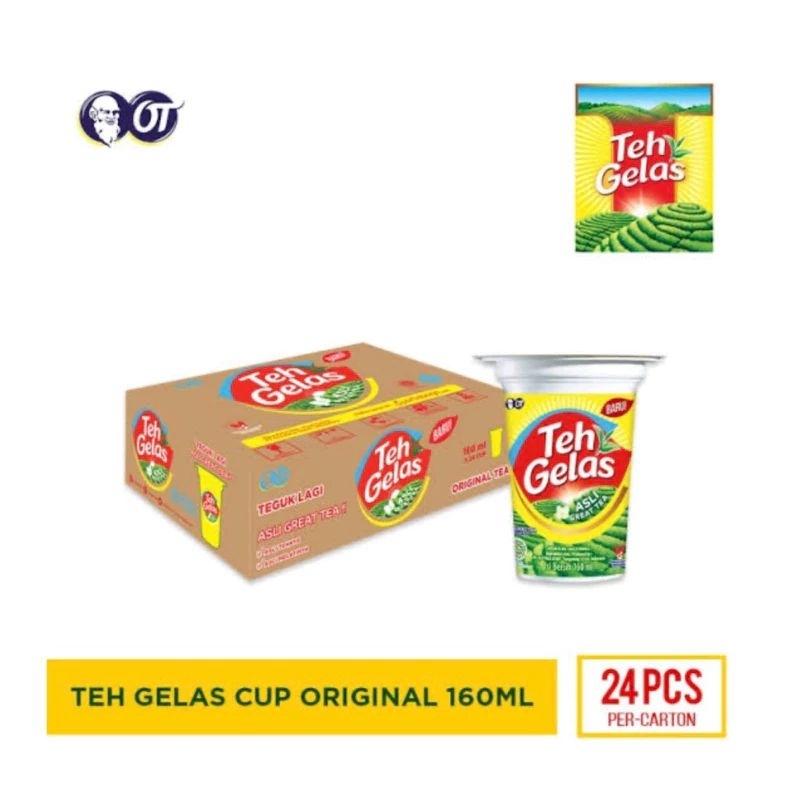 

TEH GELAS ISI 24 CUPS / KHUSUS KIRIM INSTAN / MINUMAN KEMASAN / MINUMAN INSTAN