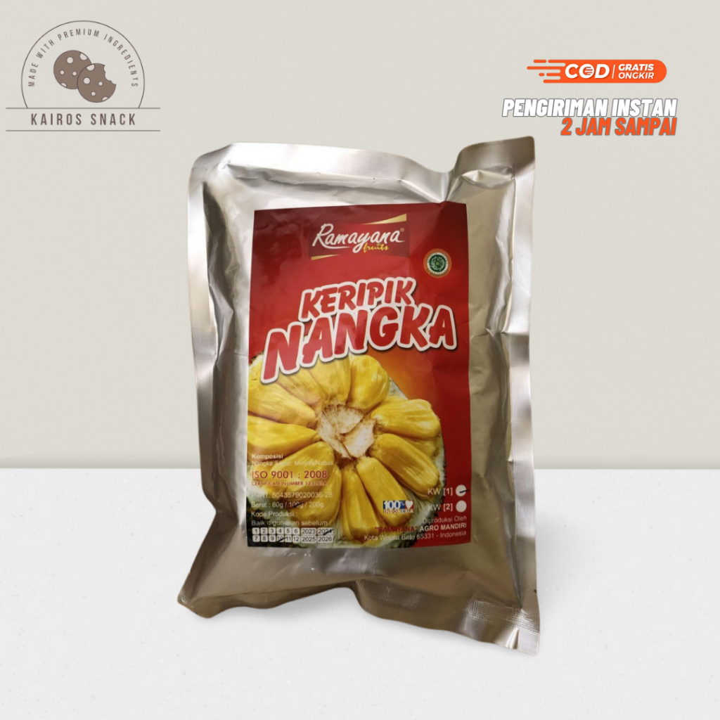 

CAMILAN SNACK KERIPIK BUAH NANGKA FRUITS CHIPS RAMAYANA ENAK GURIH MURAH 100 GRAM