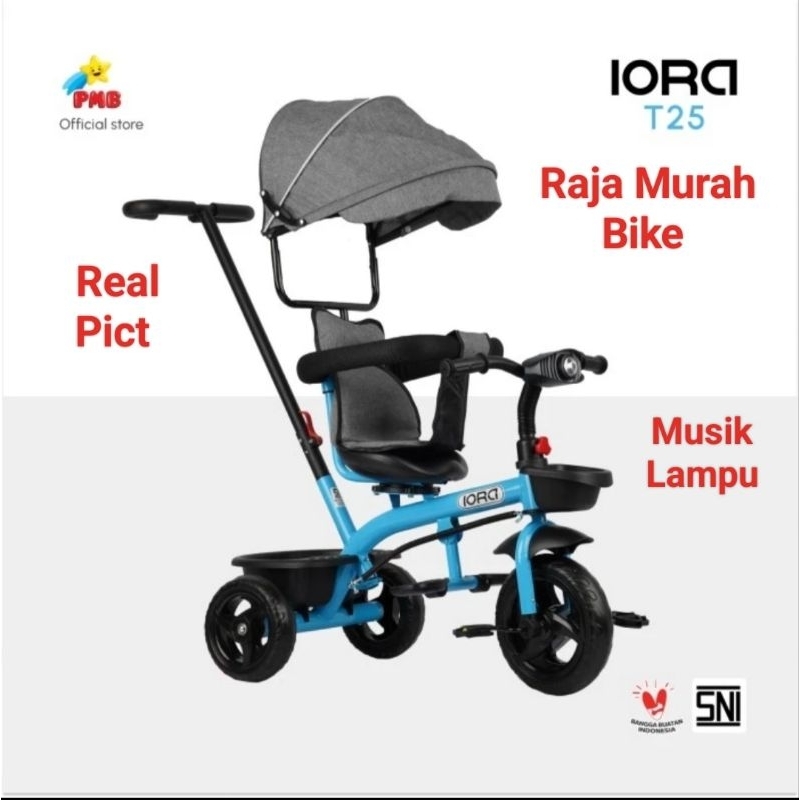 Sepeda Anak Roda Tiga Iora T25 PMB Sepeda Roda Tiga Iora T25 Roda Tiga Anak