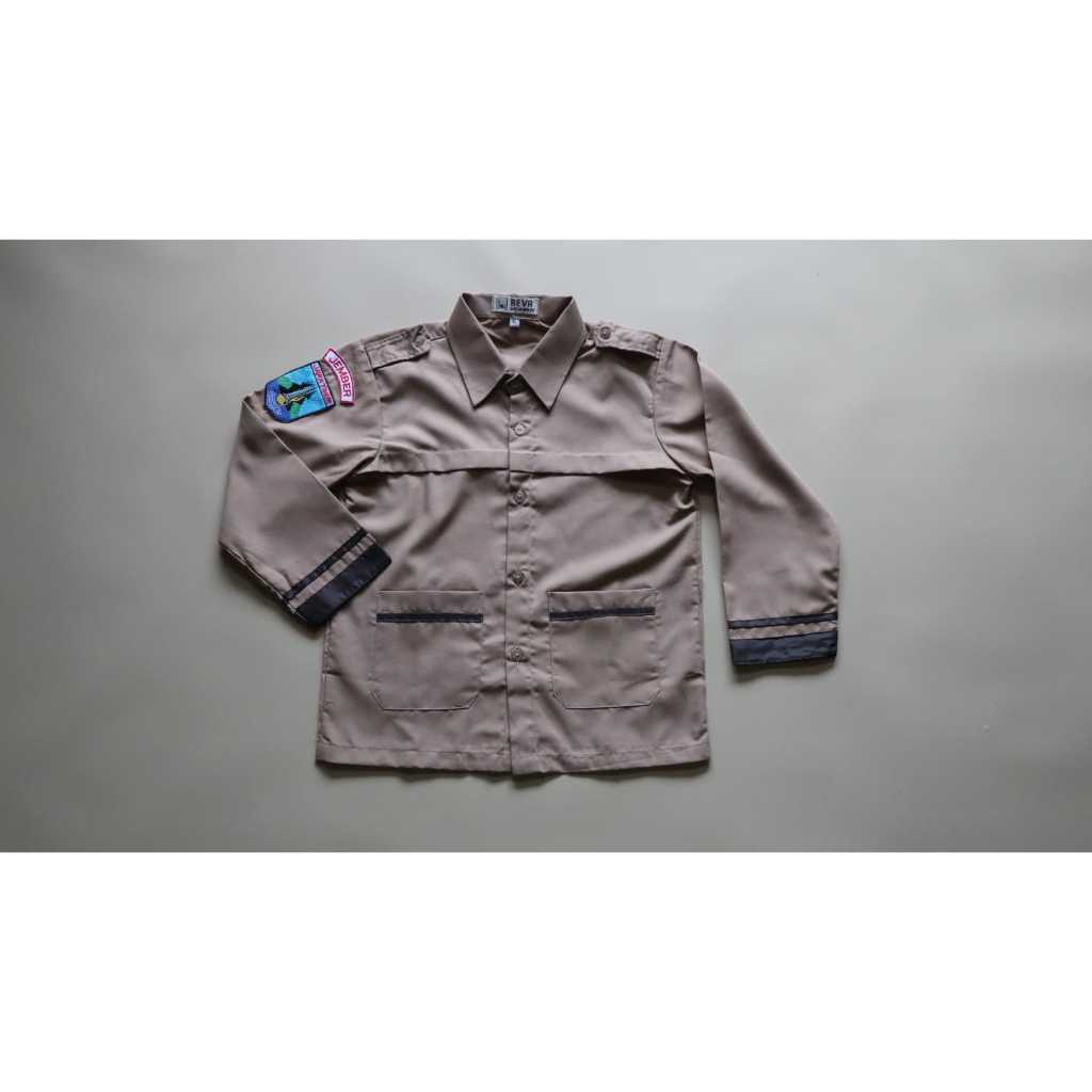 Baju Pramuka Siaga Panjang SD MI | Kemeja Pramuka Siaga | Seragam Sekolah Pramuka Siaga