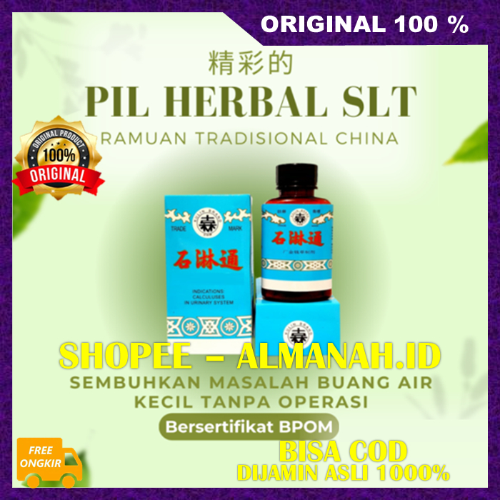 [BISA COD] Pil Herbal SLT Ramuan Tradisional Cina Atasi Masalah Buang Air Kecil Obat Herbal Batu Uri