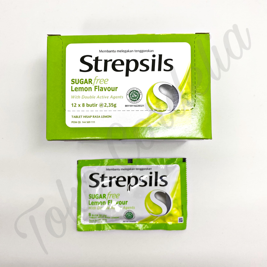 

Strepsils Sugar Free Lemon Flavor Sachet | Permen Pelega Tenggorokan