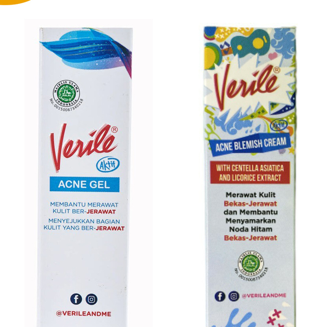 Verile Acne Blemish Cream / Verile Acne Gel / Face Wash