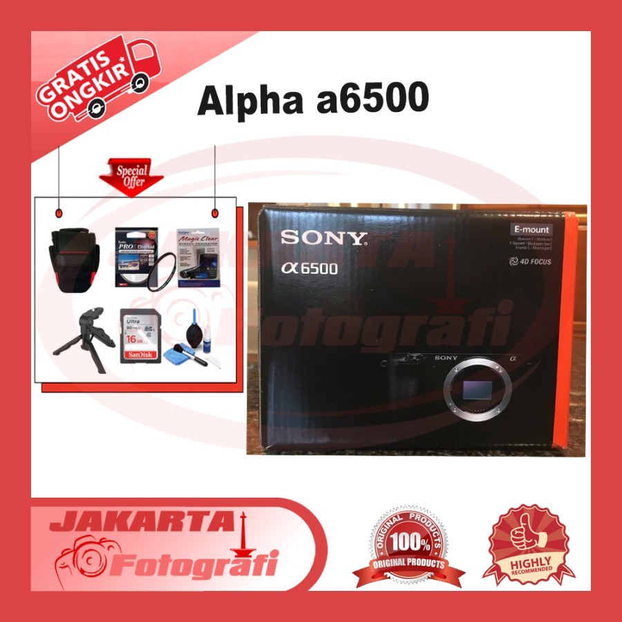 Sony Alpha 6500 Kamera Mirrorless Interchangeable Lens Sony E-mount