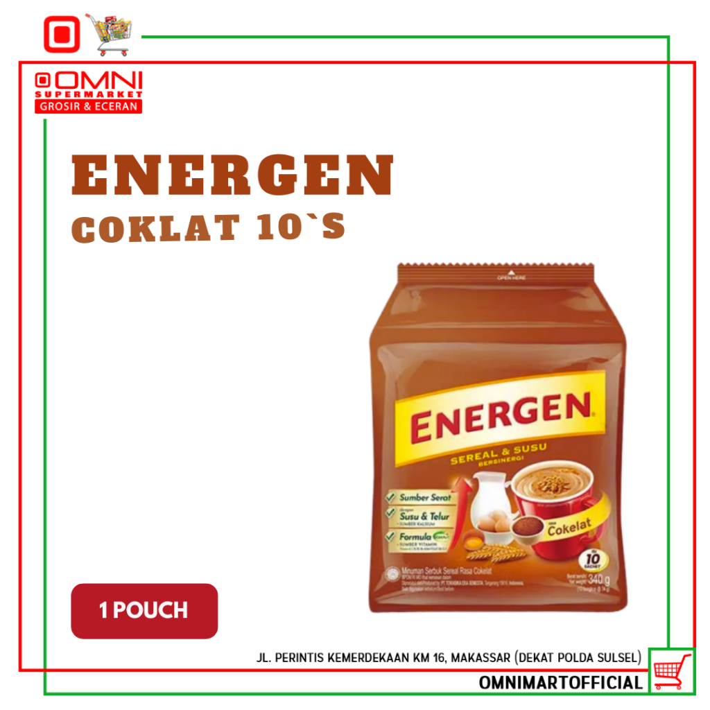 

ENERGEN COKLAT POUCH 10 'SACHETS