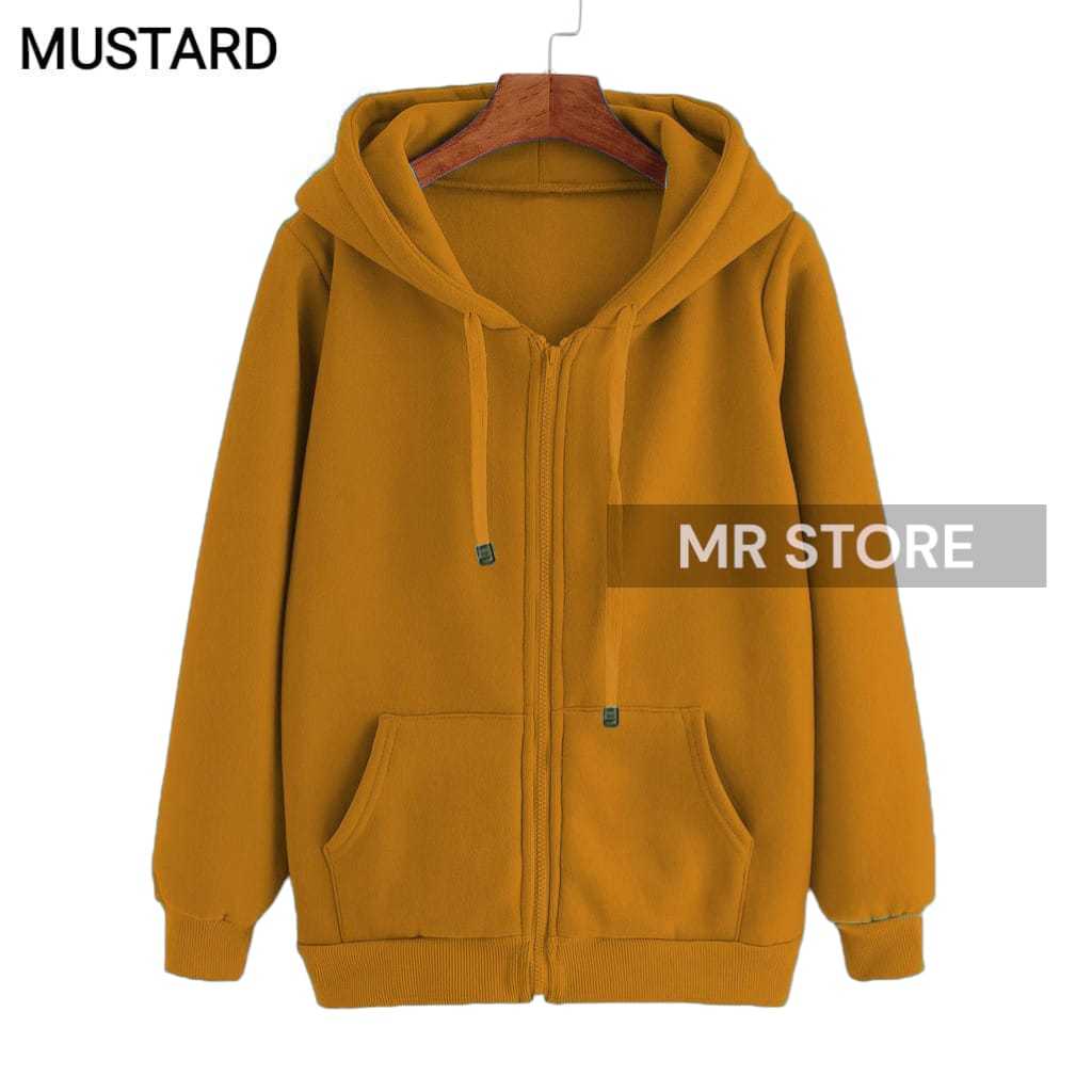 M,L,XL,XXL Jaket zipper hoodie polos greenlime mr store