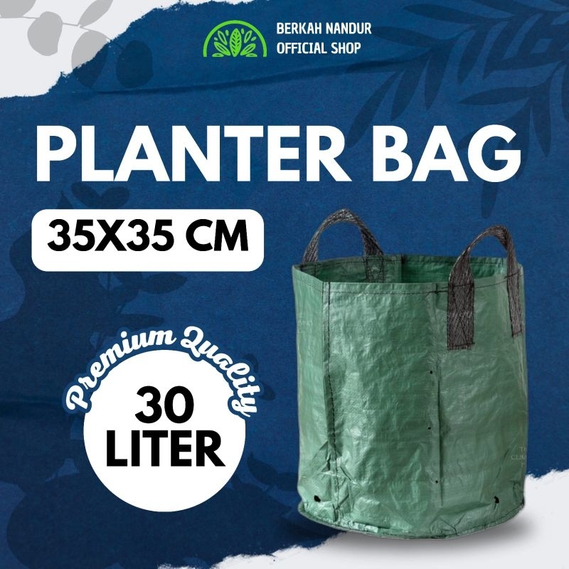 Planter Bag Hijau 30 Liter Berkualitas Awet Planterbag