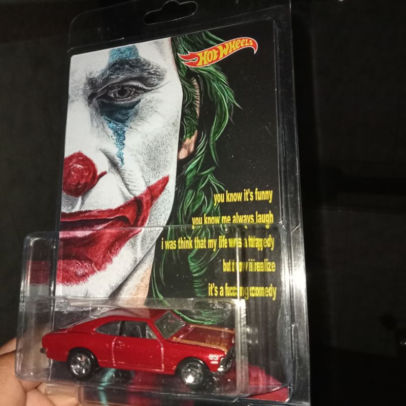 Custom Card The Joker Chevrolet SS Red Free Protector Hw Hot Wheels Hotwheels Classic Muscle Holiday