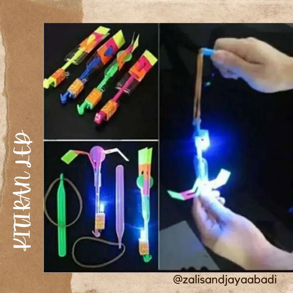 spesial❤Baling Baling Led Slepetan Kitiran Led Mainan Slepetan Led Kitiran Terbang ready stok