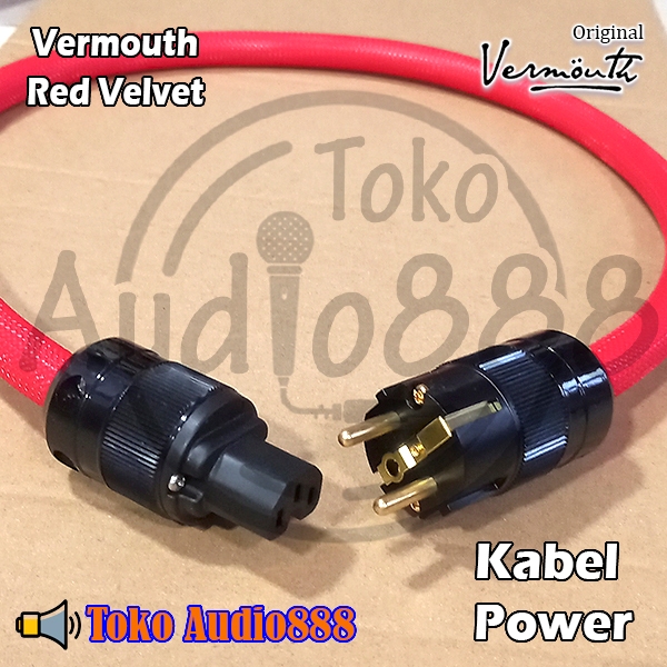 Red Velvet Vermouth Power Cord Wattgate Plug