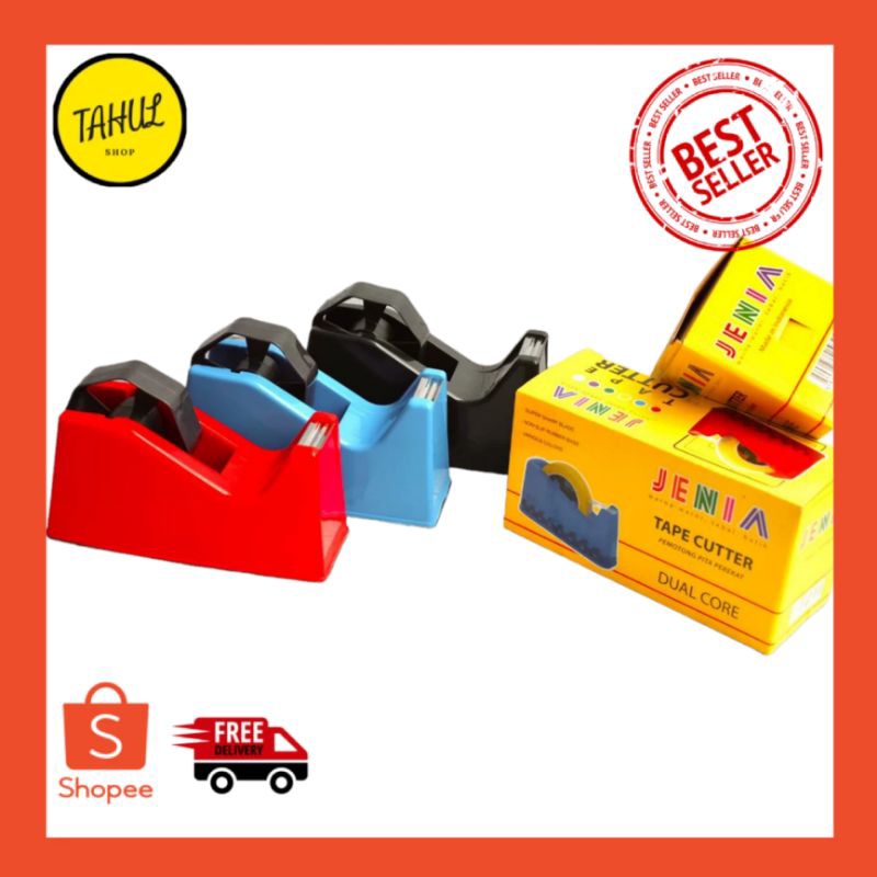 

Tape Cutter Jenia / Pemotong Pita Perekat Jenia / Pemotong isolasi / Pemotong selotip / Tape Dispenser