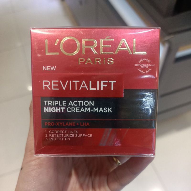 L'oreal Paris revitalift triple action night cream mask [murah]