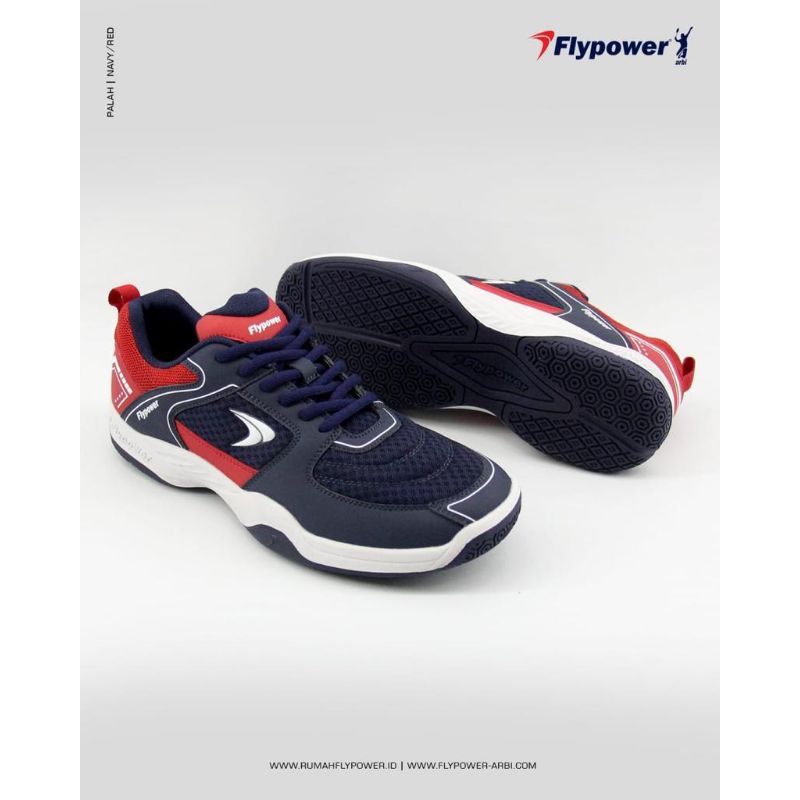 sepatu badminton bulutangkis Flypower palah ori