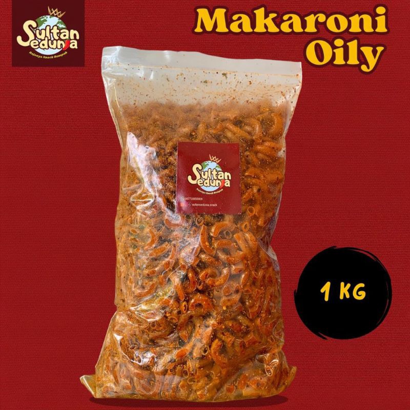 

1kg Makaroni Minyak Oily Cemilan Pedas Daun Jeruk