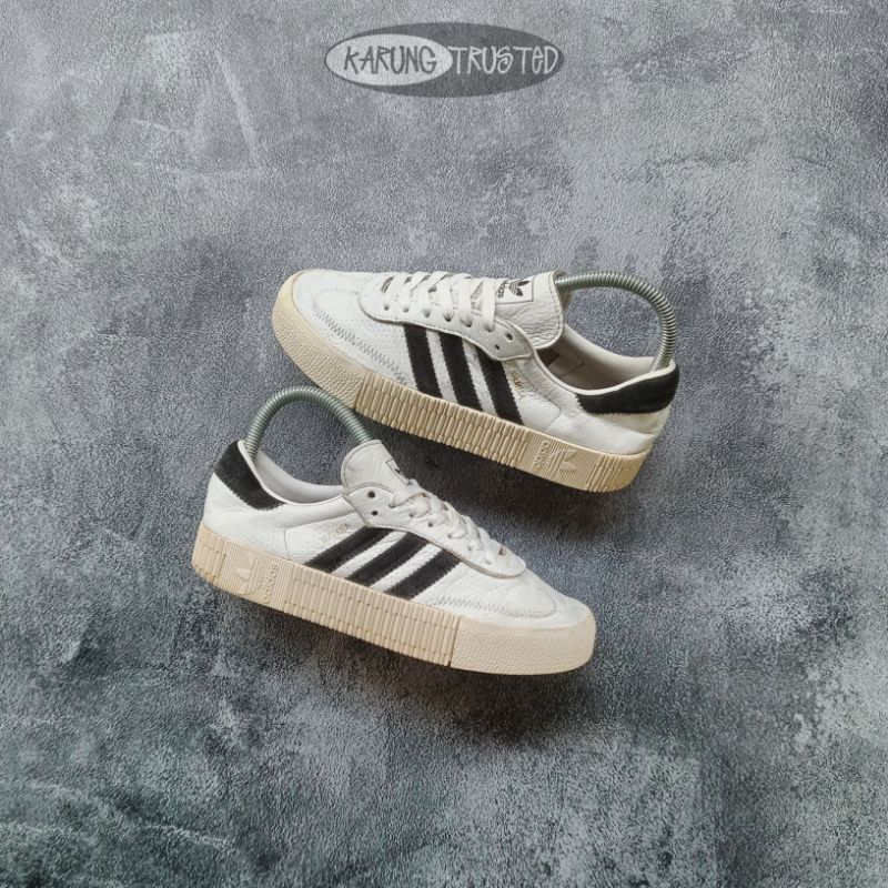 adidas sambarose white black second original