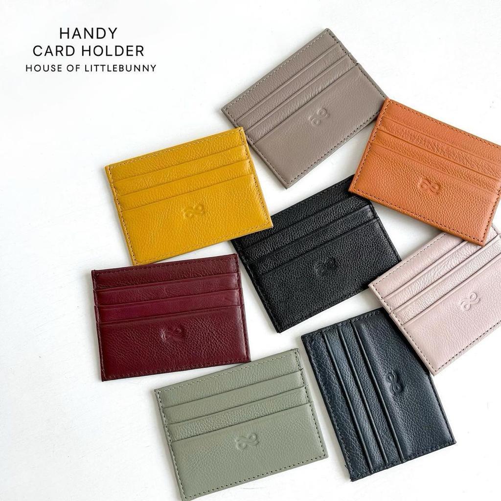 [READY STOCK] HANDY HAND CARD HOLDER KECIL UANG KOIN COIN HOUSE OF LITTLE BUNNY KULIT ASLI PU SINTET