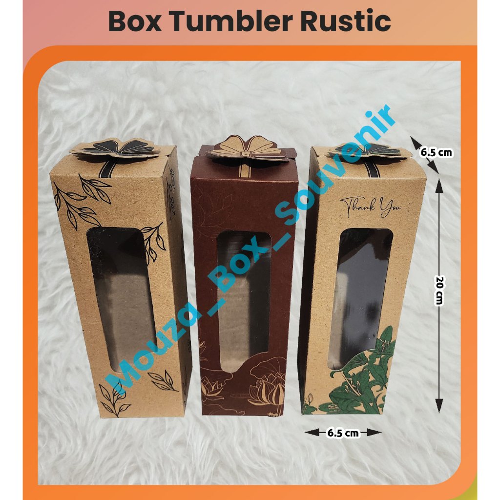 

( 50PCS ) BOX UNTUK TUMLER BOX RUSTIK FREE TALI KUR