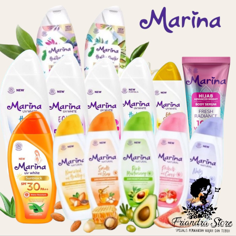 MARINA BODY LOTION / MARINA BODY LOTION NATURAL / MARINA BODY SERUM / MARINA UV BODY LOTION / MARINA