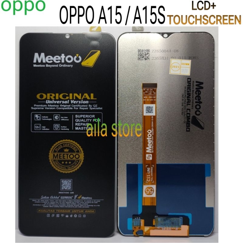 LCD OPPO A15/A15S ORIGINAL CROWN/MEETOO ORIGINAL FULLSET