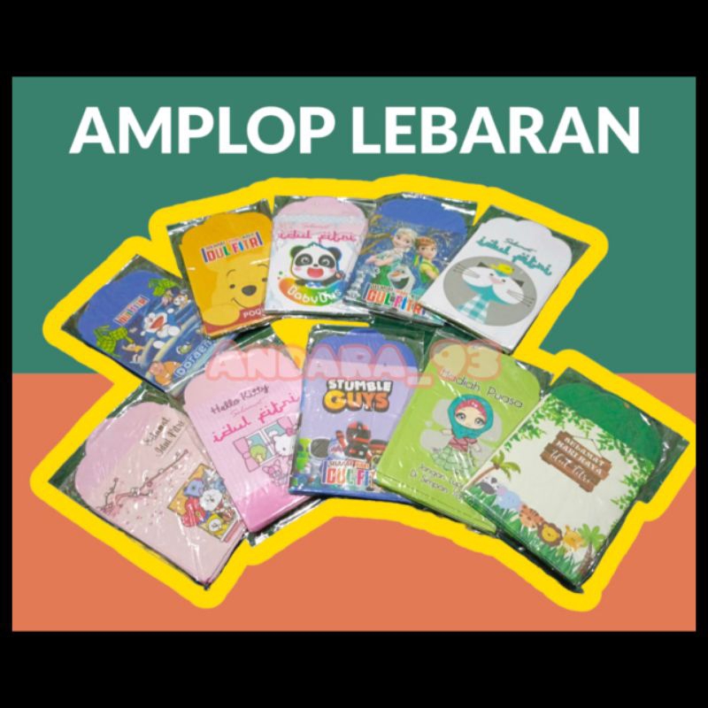 

AMPLOP LEBARAN ANGPAO AMPLOP KARAKTER AMPLOP KERTAS(8pcs)