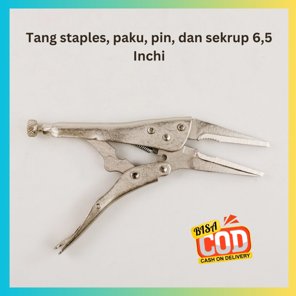 Tang Multifungsi Untuk Staples, Paku, Pin Sekrup dan Resleting Putus 6,5 Inchi