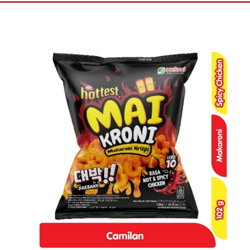 

Mr. hottest MaikroniMakaroni Krispi Hot & Spicy Chicken Level 10 102g