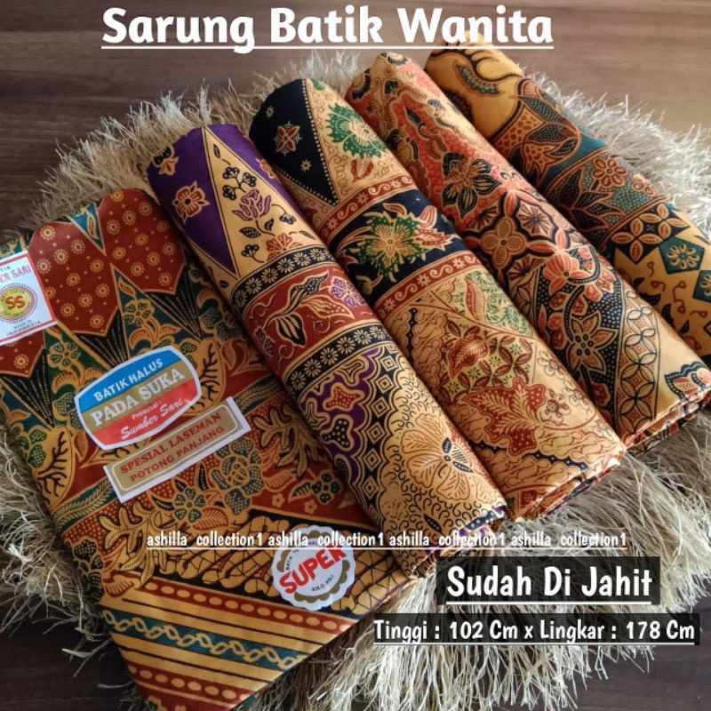 5 Pcs Kain Sarung wanita Jarik Melahirkan Sarung Batik PADASUKA