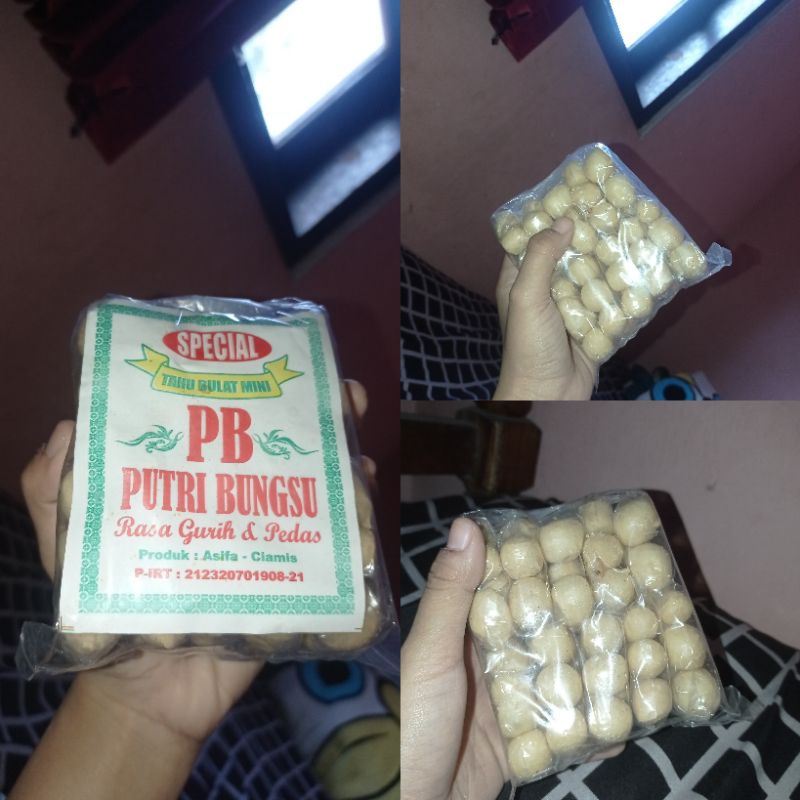 

Snack Tahu Bulat Putri Bungsu Rasa Gurih 1 Pack Isi 10 Bungkus