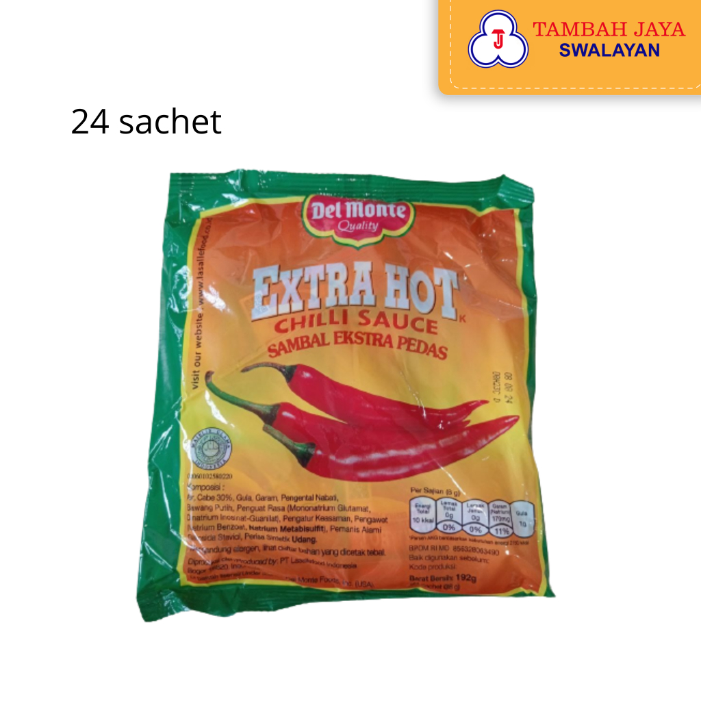 

Del Monte Extra Hot Sauce Sachet 192gr