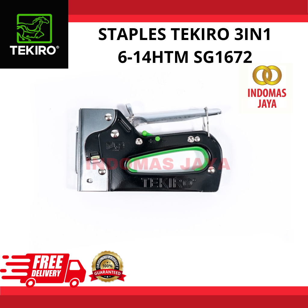 

TEKIRO 3 IN 1 TEMBAKAN STAPLES 6 - 14 MM /STAPLES GUN Tekiro Staple Gun Tacker 3in1 Staples tembak gun Taker Stapler tembak SG1672