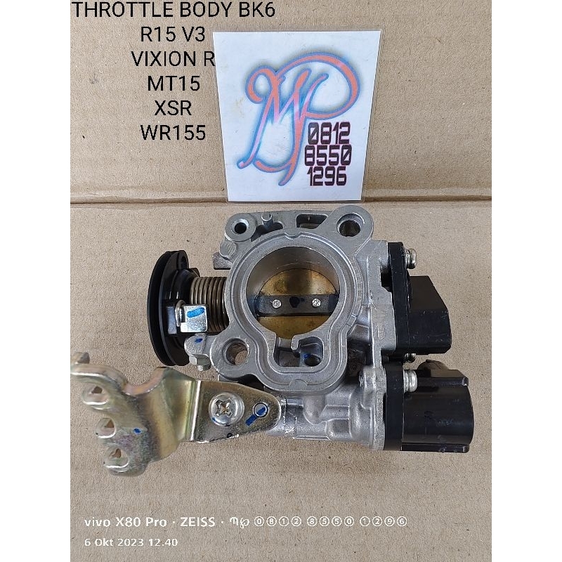 Throttle Body TB Assy Yamaha R15 VVA V3 VIXION R MT15 XSR WR155 BK6 Original Asli YGP