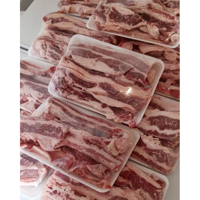 

US beef slice MESS (potongan,bentuk,lemak acak)