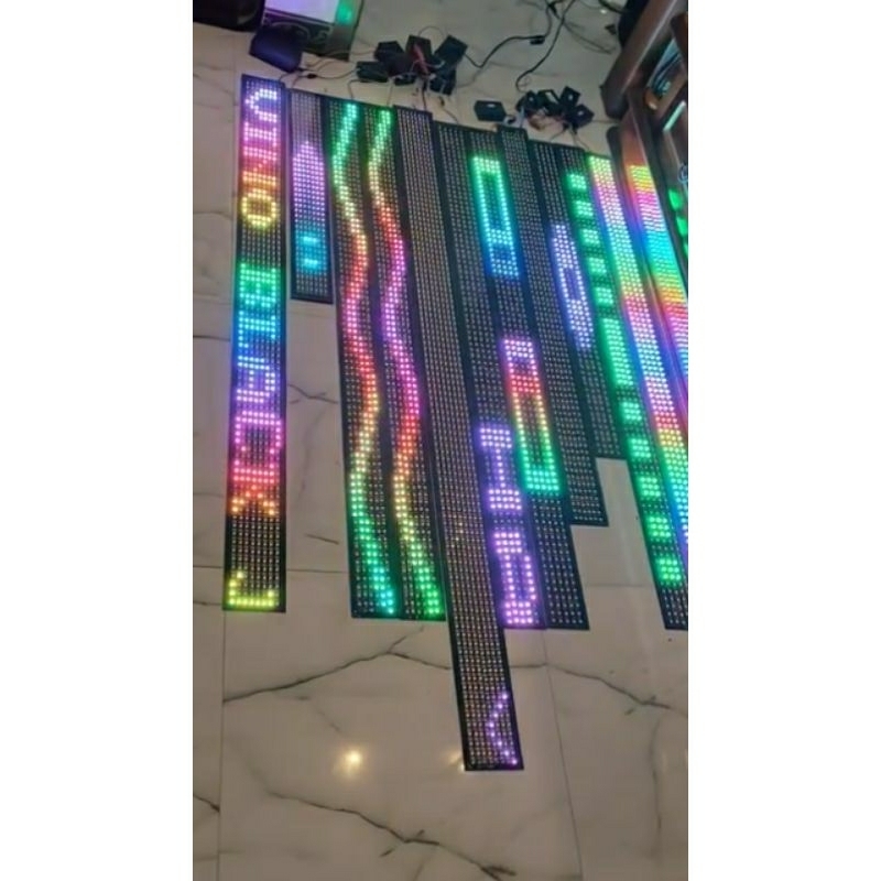 Strobo Runing Text Sultan 8 Baris WS2812B