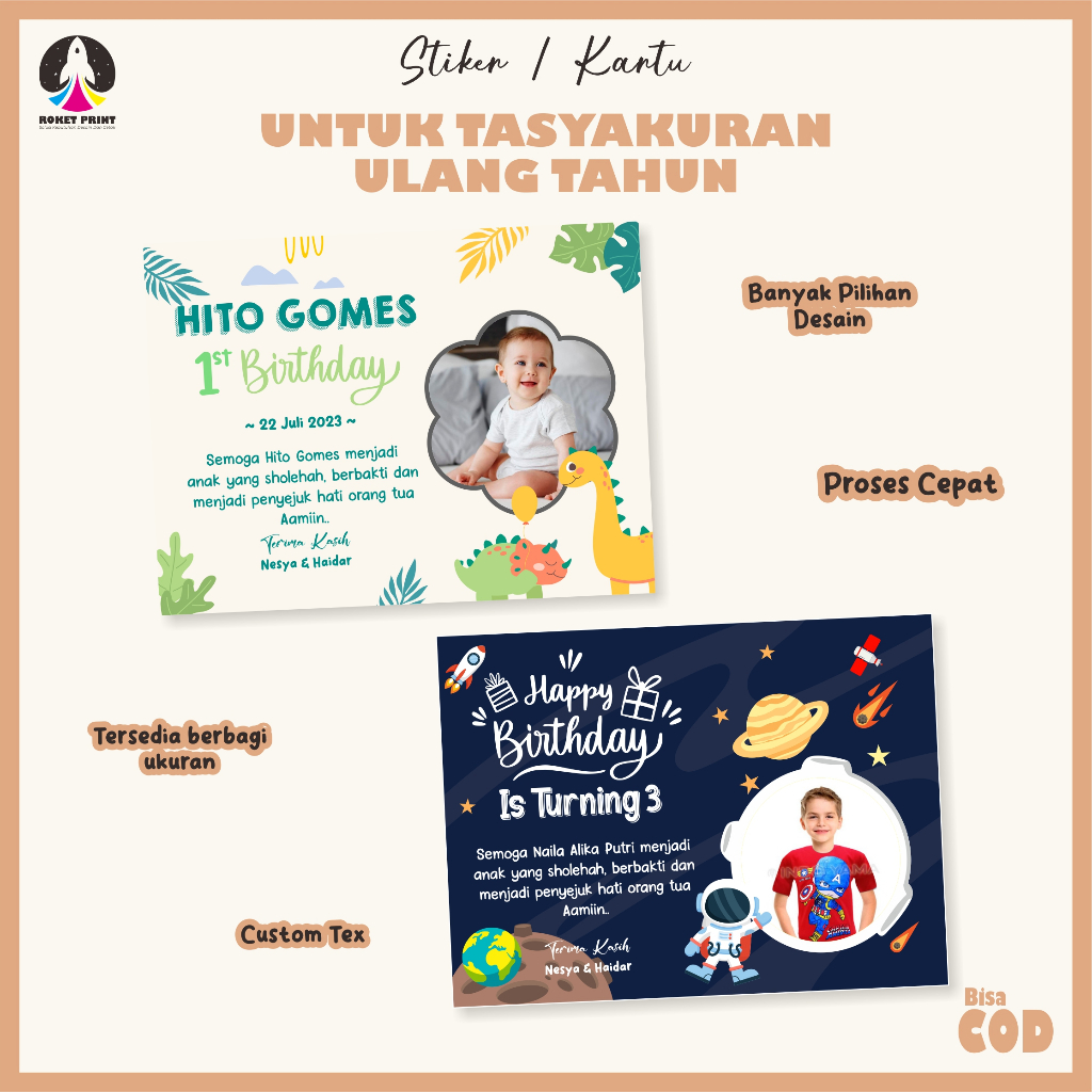 

Stiker/kartu ulang tahun, stiker ulang tahun, stiker Happy birthday