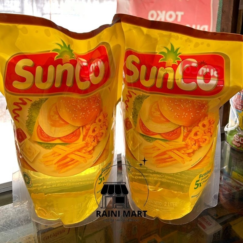 

(RAINI MART) MINYAK GORENG SUNCO REFILL 2LITER