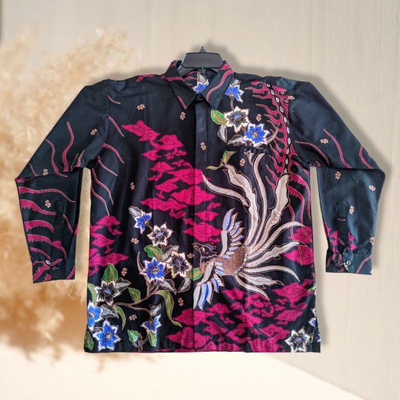 Kemeja Batik Pria Bali Lestari Katun Baju Batik Cowo Cowok Terbaru Katun Lengan Panjang