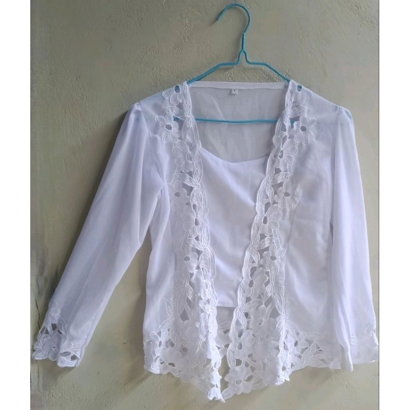 Kebaya bordir jadi motif kerawang terbaru || kebaya bordir jadi