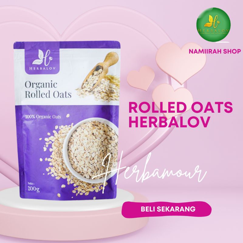 

HERBAMOUR SHOP - ORGANIC ROLLED OAT HERBALOV - PENGGANTI NASI