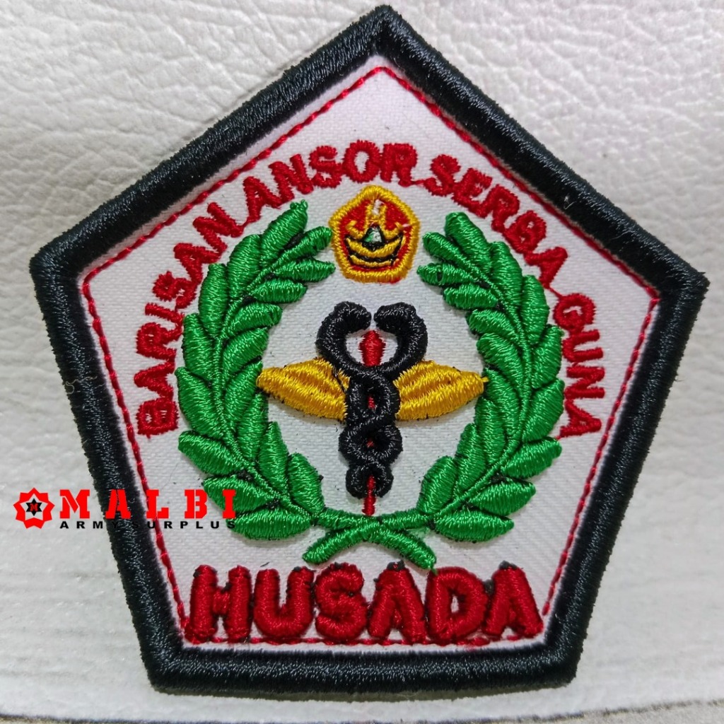 Atribur BANSER Bet Timbul BASADA Badge BARISAN ANSOR SERBAGUNA HUSADA Bordir 3D