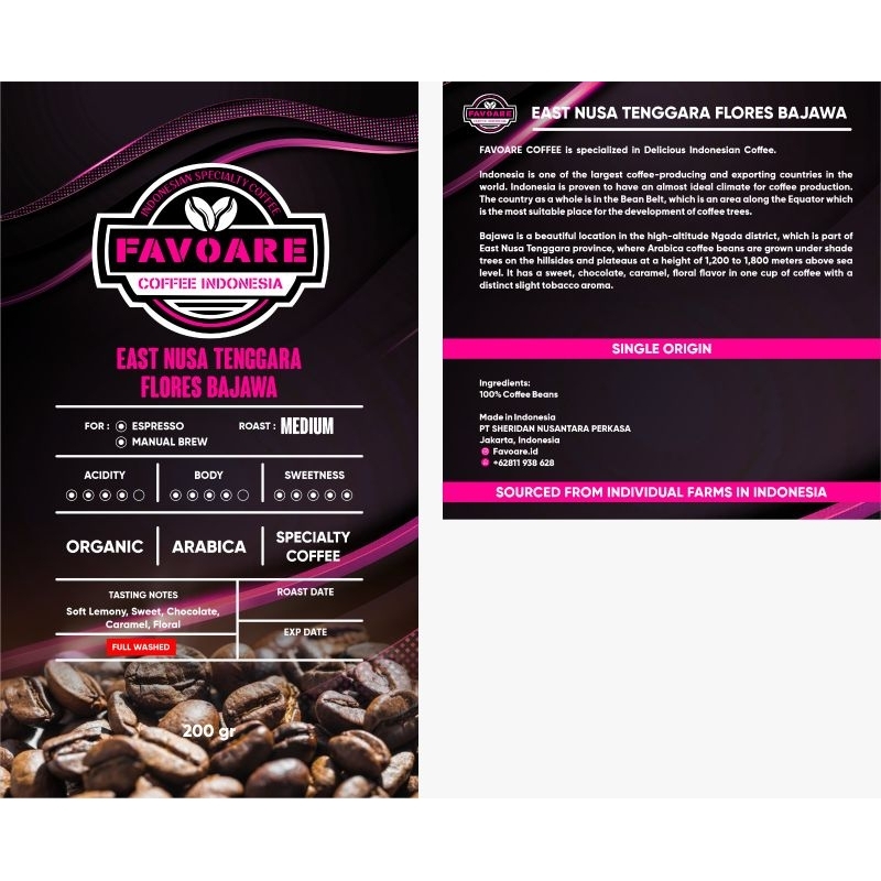 

FAVOARE COFFEE FLORES BAJAWA KOPI BAJAWA