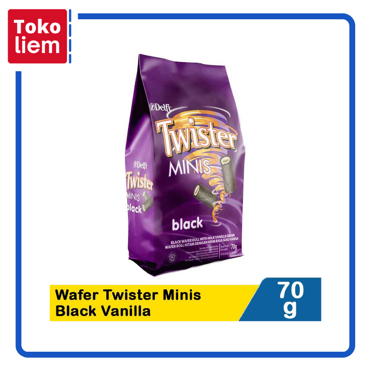 

Delfi Wafer Stick Twister Minis Black Vanilla 70G